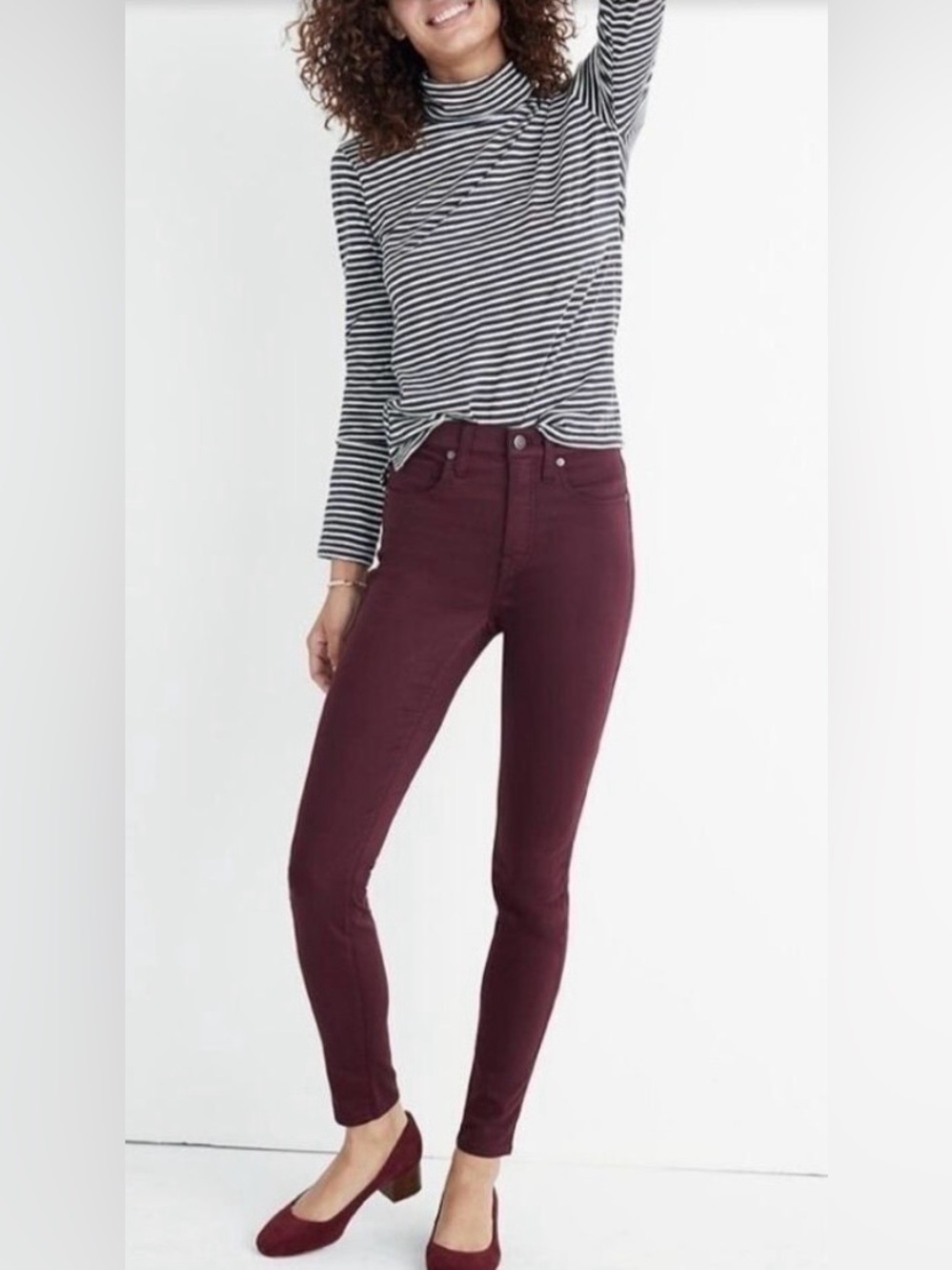 Madewell Wine-Colored Jeans NWOT